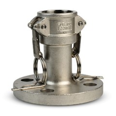 Камлоки нержавеющие с фланцем серии FC (приемная часть)